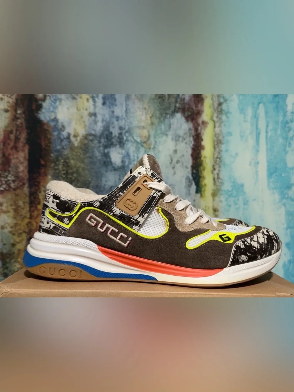 Gucci Rock Tejus Print Men's Sneakers